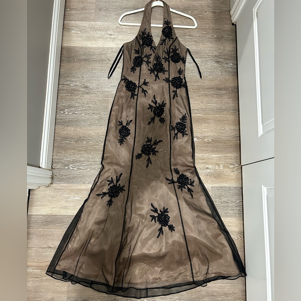 NIKI by Niki Lavis | y2k formal black mermaid style dress